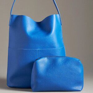 Joss Faux-Leather Bucket Tote w/Mini Pouch - Sold Out Online - New with Tags